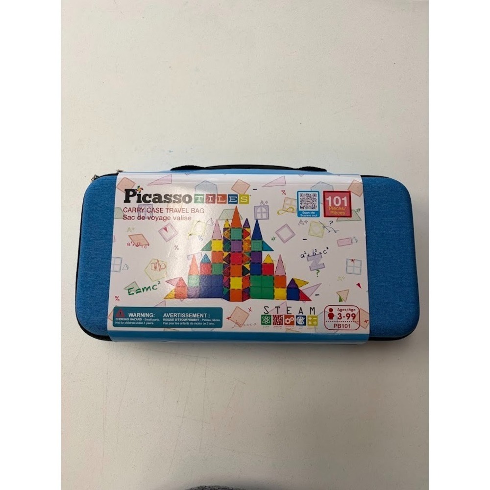Picasso Tiles Magnet Building Tiles Set - 101 Piece With Carrying Case NEW
